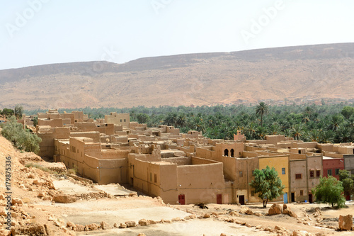 Vilage in oase, near Erfoud Morocco