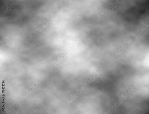 Grey sky with clouds. Vector background. Texture dark distressed ominousb clouds with cumulus clouds..