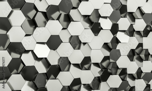 hexagon geometric background