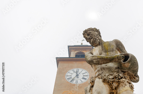 River Crostolo statue in Reggio Emilia photo