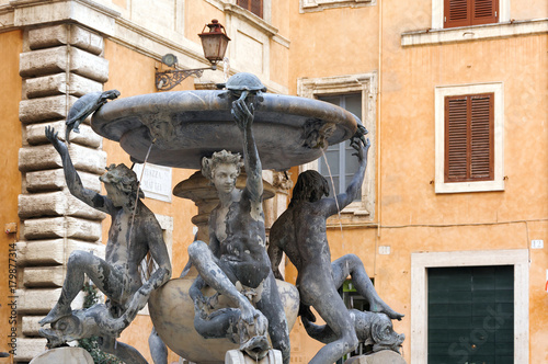 The Fontana delle Tartarughe (The Turtle Fountain) in Rome