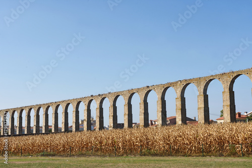 Roman aqueduct of Vila do Conde, Portugal