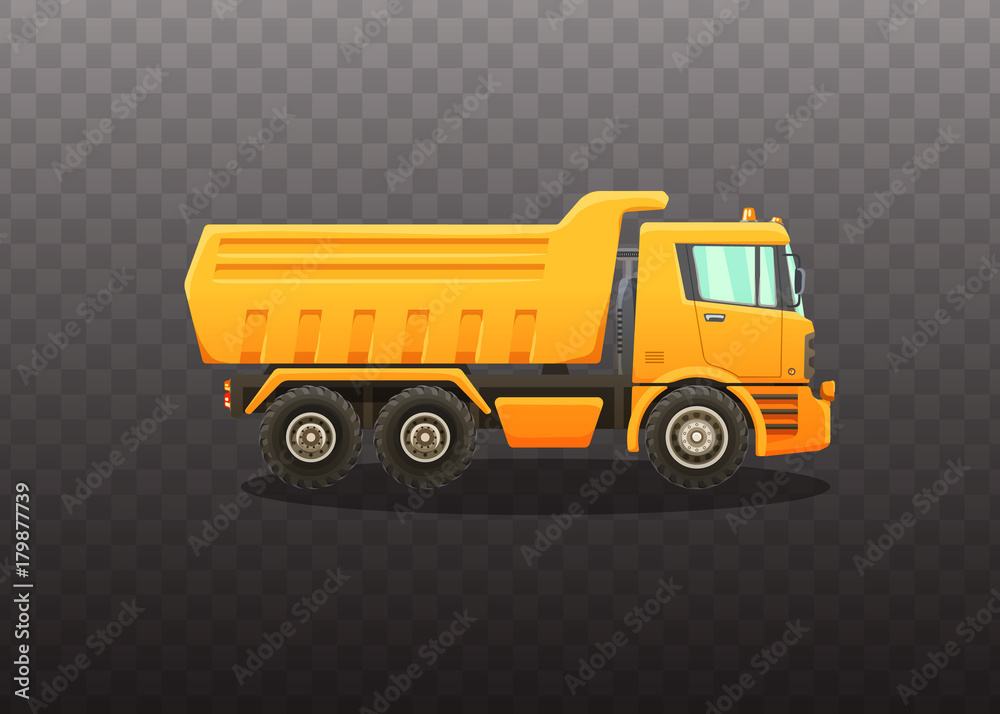 Detailed vector illustration of truck.