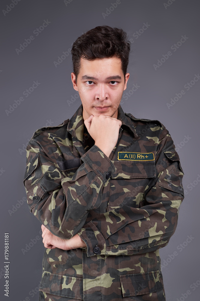 Guy in uniform background isolated Guy in uniform background isolated