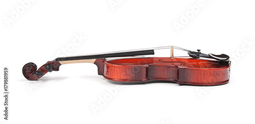 violin isolated on white