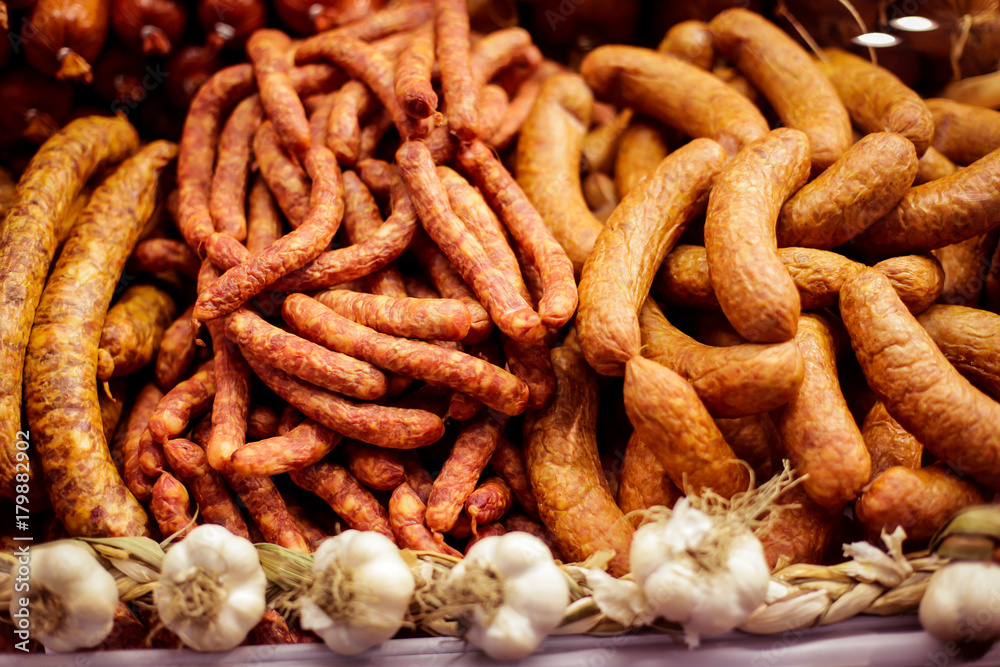 Sausages and pastrami Sausages and pastrami