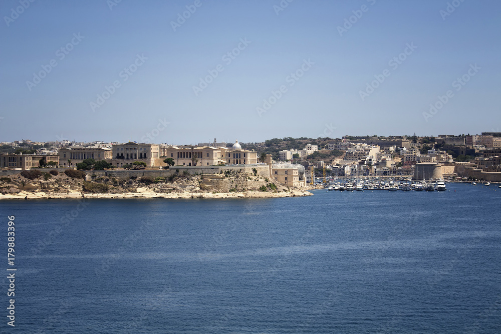 View of Valletta city in Malta.