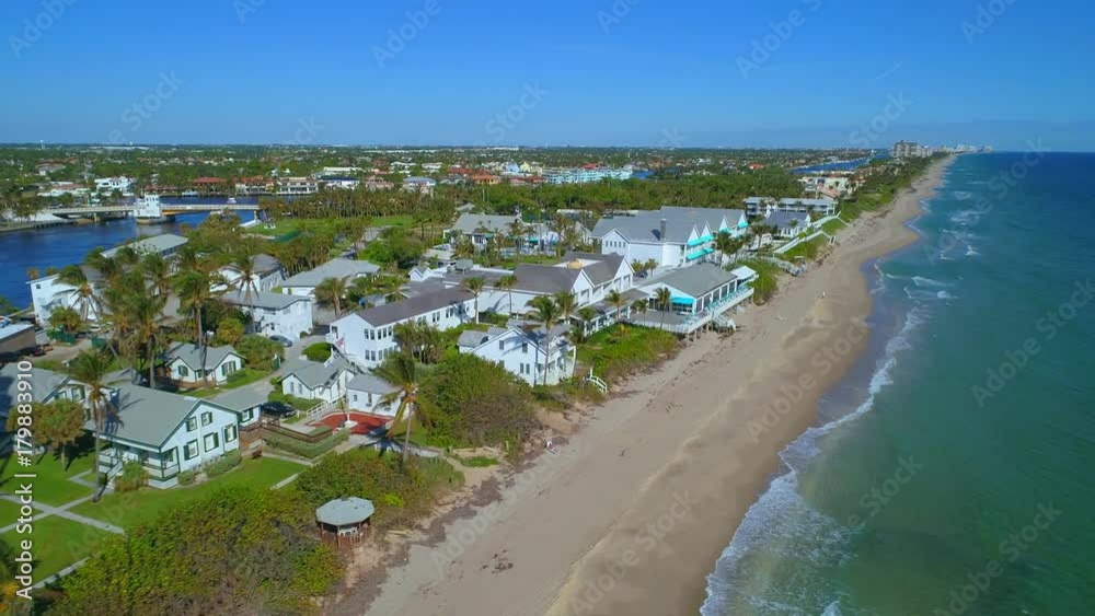 Aerial drone video shot Hillsboro lighthouse and beach 4k 60p Aerial drone video shot Hillsboro lighthouse and beach 4k 60p