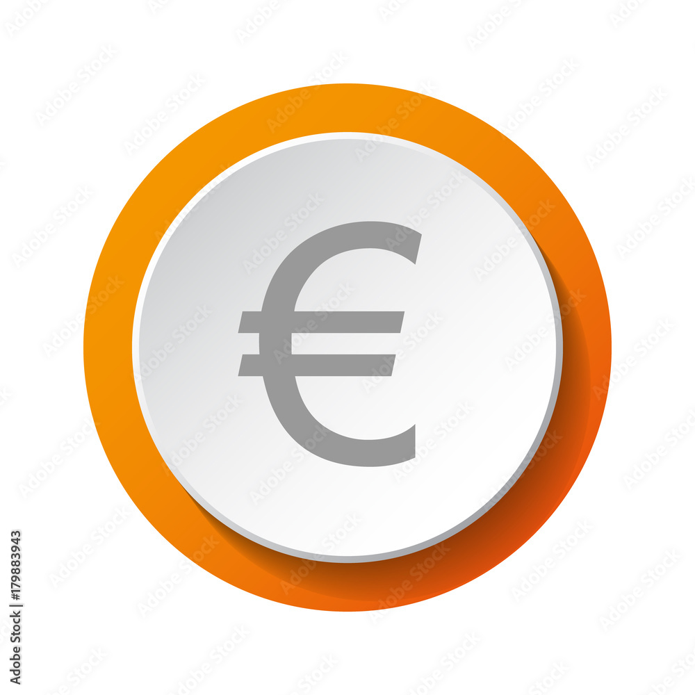 Symbol of European Union currency (euro) - 3d icon. Vector. Symbol of European Union currency (euro) - 3d icon. Vector.