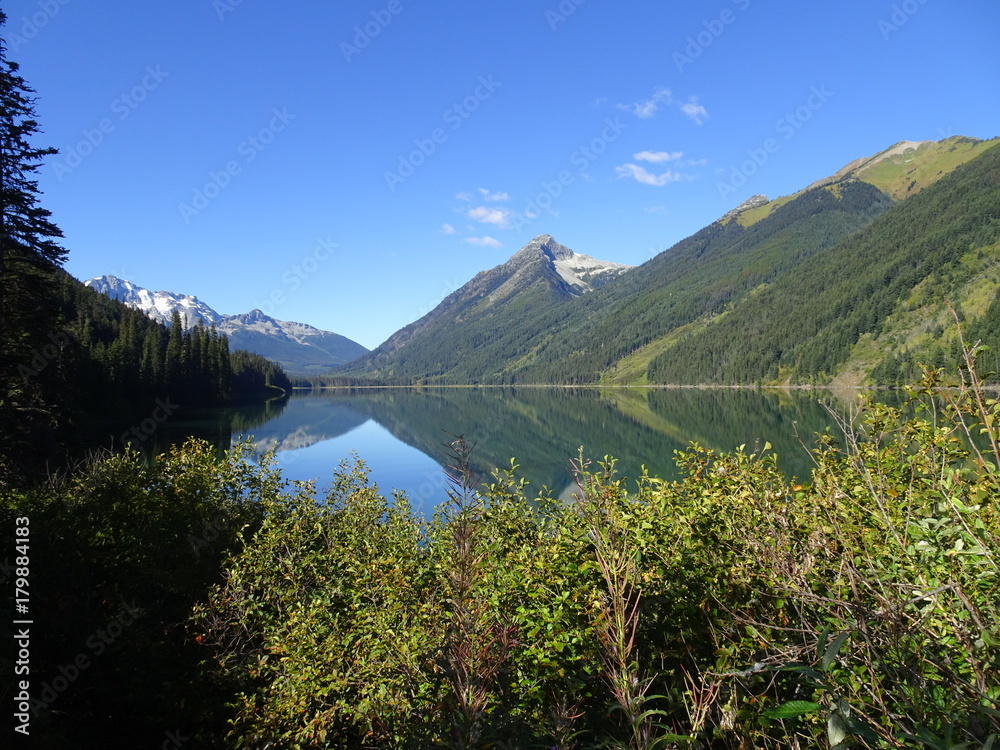 Beautiful Duffey Lake in British Columbia, Canada