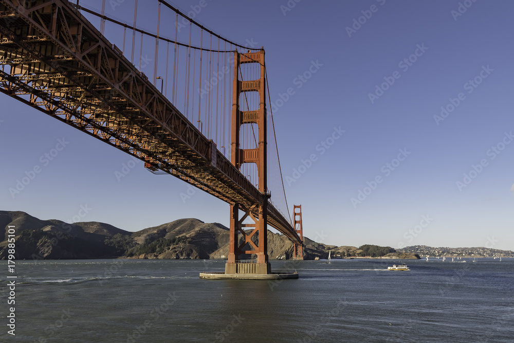 Golden Gate bridge with nice weather Golden Gate bridge with nice weather