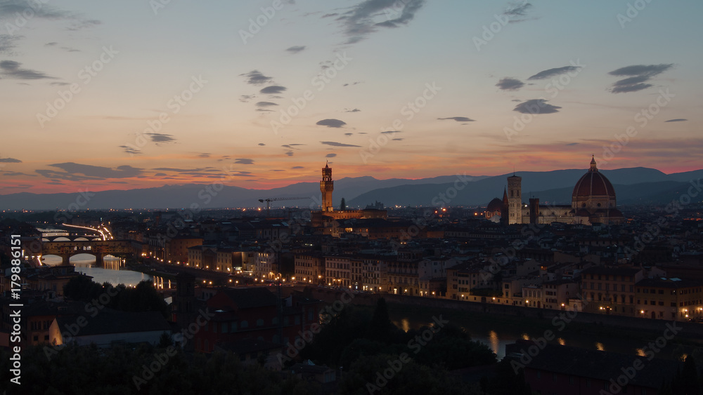 Sunset View of Florence, Italy