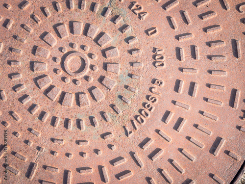 sewer cover round photo