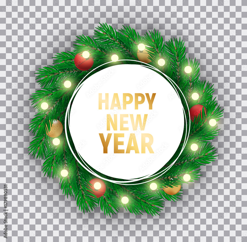 Happy new year 2018 and Merry Christmas, abstract background, vector.