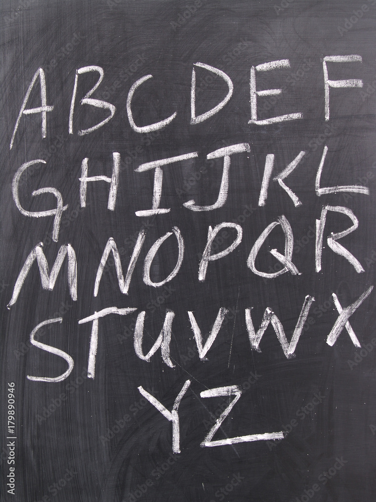 Chalk Alphabet Chalk Alphabet