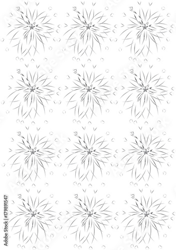 Abstract flowers vector  background