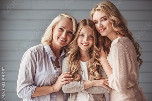 Granny, mom and daughter photo