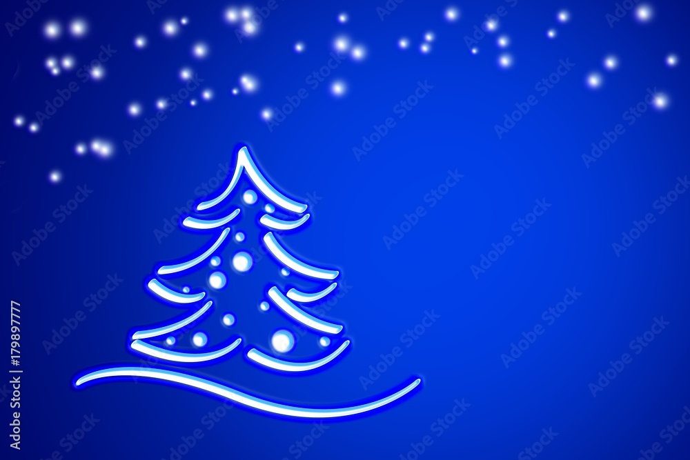Weihnachtskarte mit Weihnachtsbaum Weihnachtskarte mit Weihnachtsbaum
