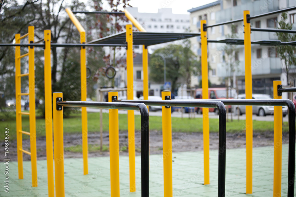 Outdoor gym for street workout