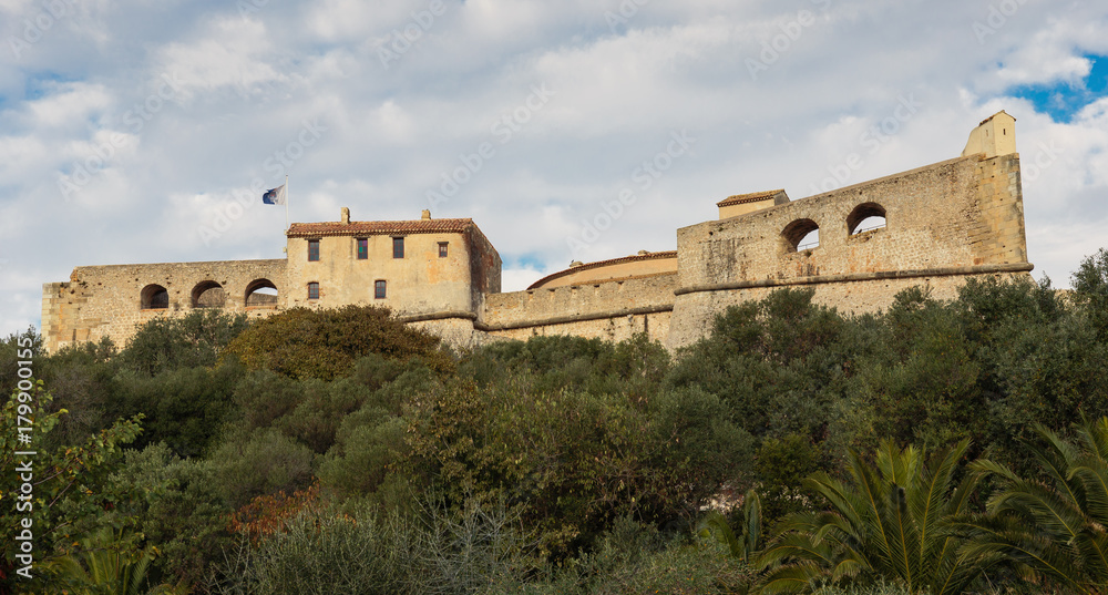 Fort Carre walls in Antibes, France
