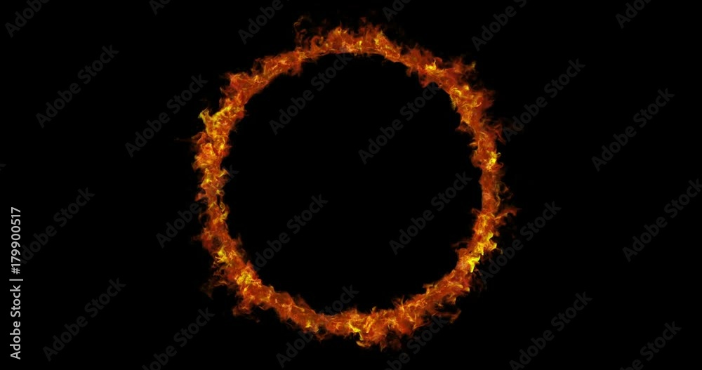 Looped Sun ring with solar flares, 3D animation Looped Sun ring with solar flares, 3D animation