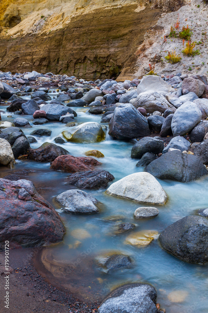 Mountain stream stones