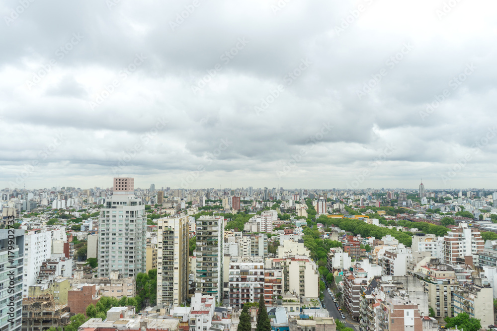 The skyline of Buenos Aires      