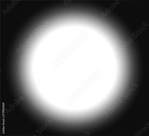 White spot in the middle of black background
