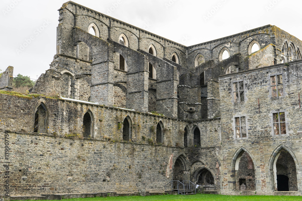 Ruins of the Cistercian Abbey of Villers, Villers-la-Ville, Walloon Brabant, Wallonia, Belgium