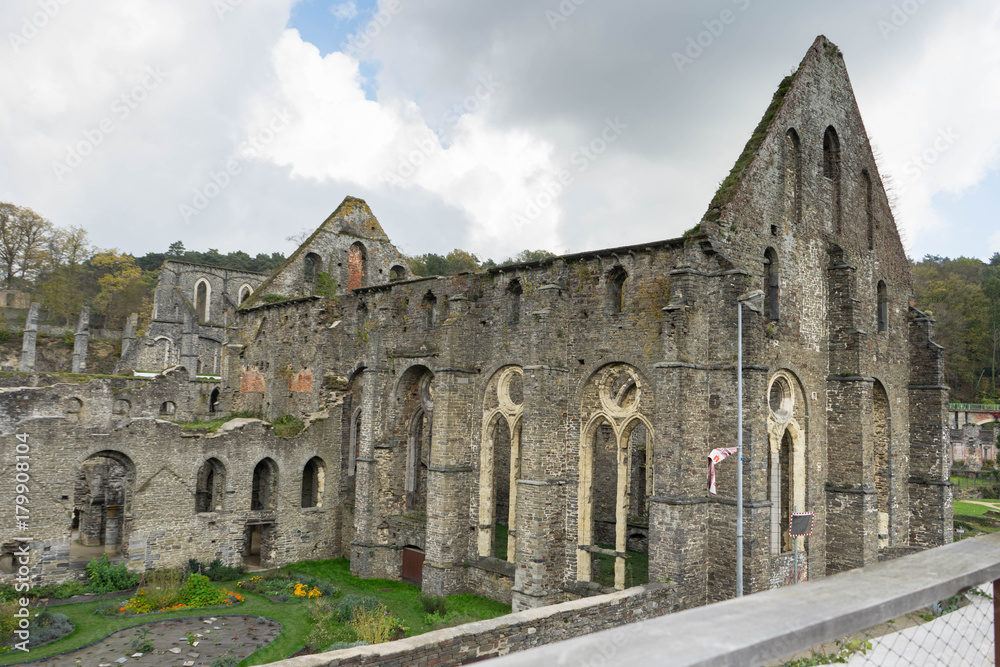 Fototapeta premium Ruins of the Cistercian Abbey of Villers, Villers-la-Ville, Walloon Brabant, Wallonia, Belgium