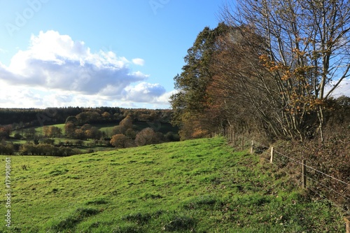 idyllische Landschaft im Herbst