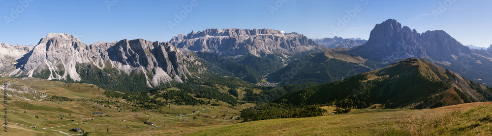 Dolomite Alps, panoramic landscape