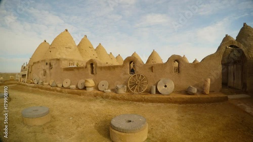 clay houses of the dwelling of antiquity, south-east of Turkey, on the border with Syria