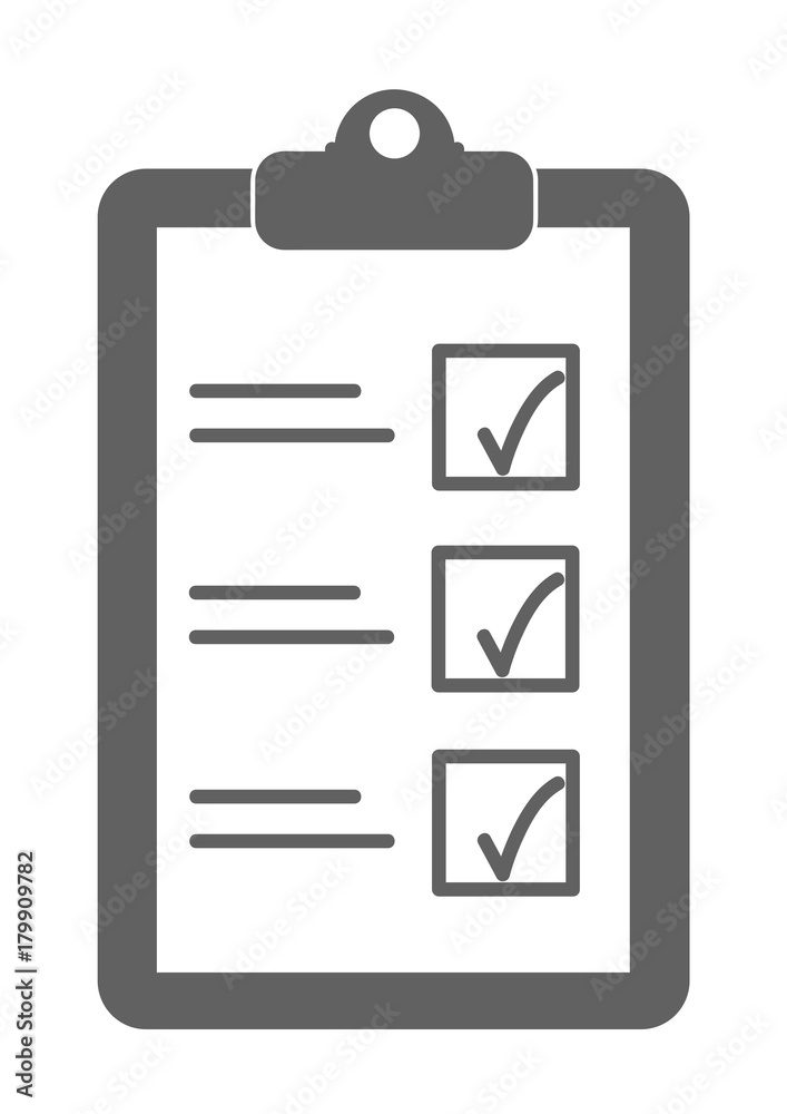 Simple notepad test vector icon Simple notepad test vector icon