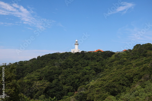 View to Cape Byron Lighthouse in New South Wales, Australia