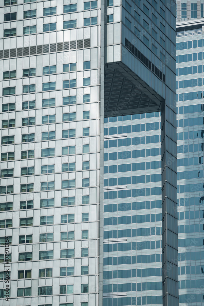 Close-Up of Modern Office Buildings in a downtown Close-Up of Modern Office Buildings in a downtown