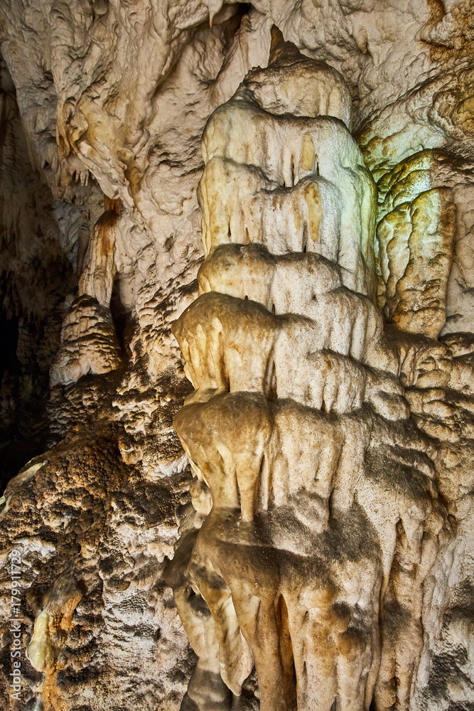 Cave interior in a limestone mountain Cave interior in a limestone mountain