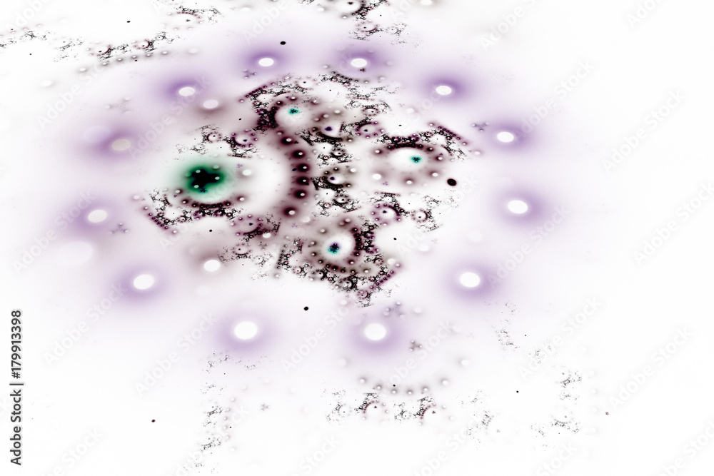 Obraz premium Fractal art background for creative design. Abstract fractal. Decoration for wallpaper desktop, poster, cover booklet, card. Psychedelic. Print for clothes, t-shirt. Magic graphics..