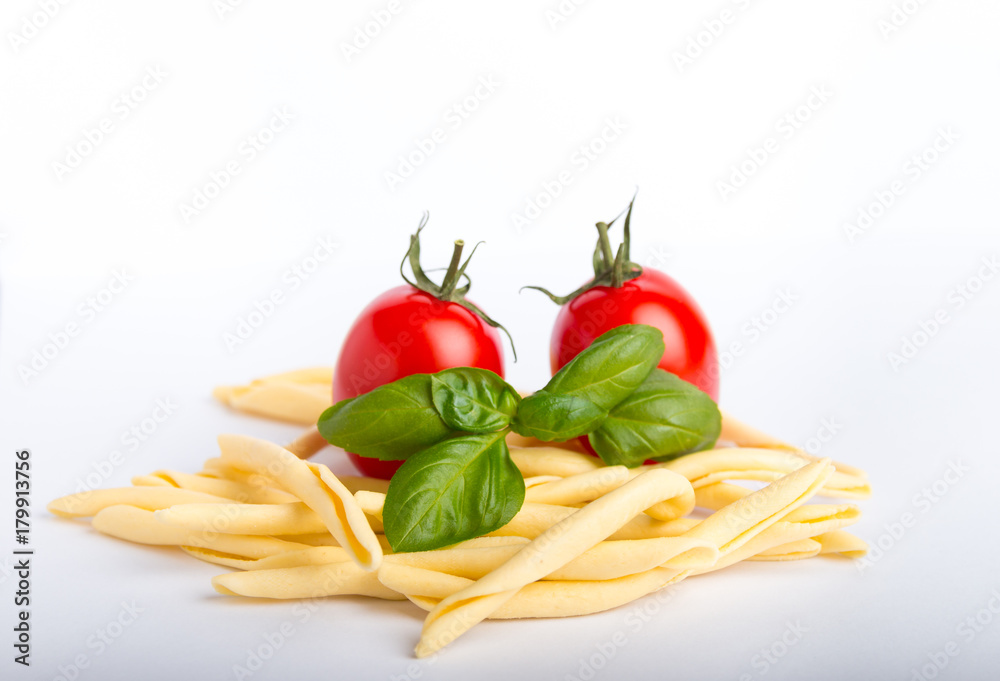 raw pasta isolated on a white background raw pasta isolated on a white background