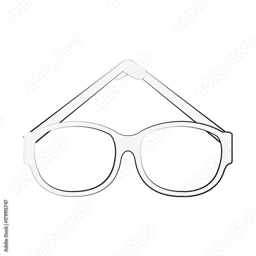 Fashion lens glasses icon vector illustration graphic design