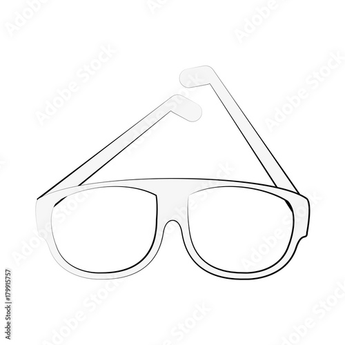 Fashion lens glasses icon vector illustration graphic design