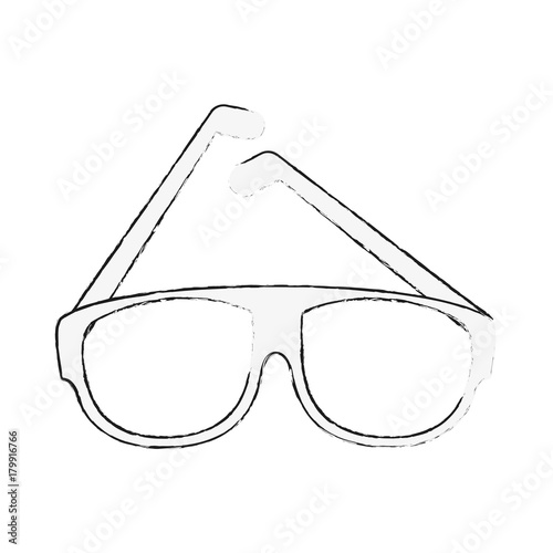 Fashion lens glasses icon vector illustration graphic design