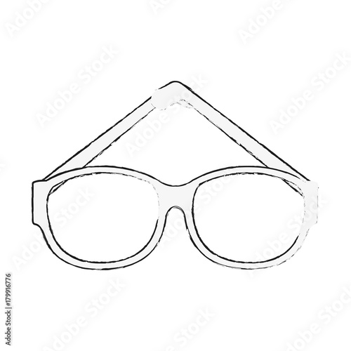 Fashion lens glasses icon vector illustration graphic design