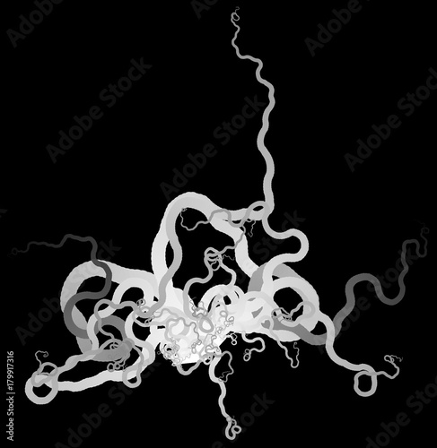 Vector Tentacles Plexus - Generative Art  