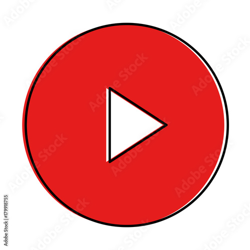 play button isolated icon