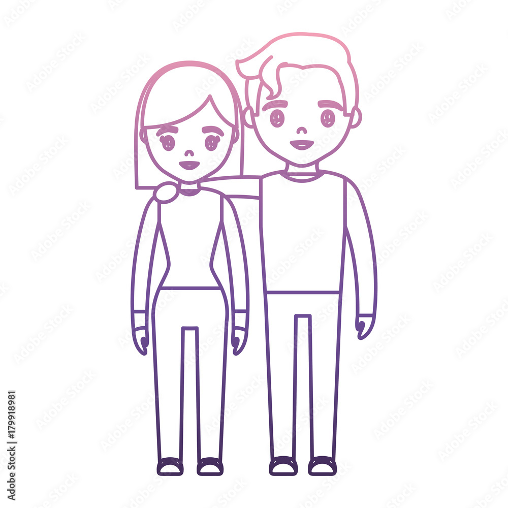 young ocuple icon over white background vector illustration young ocuple icon over white background vector illustration