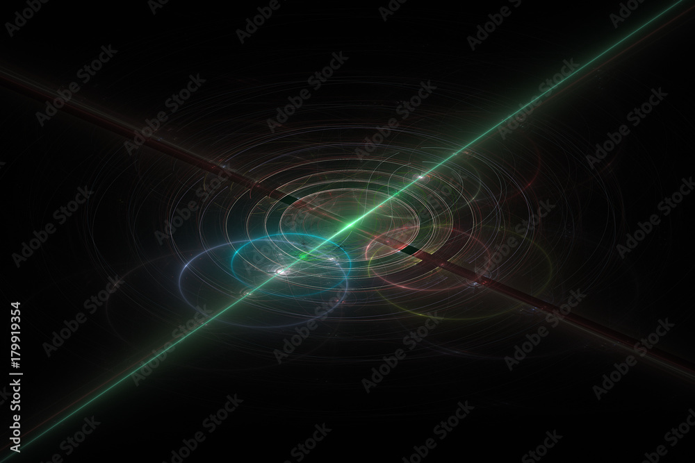 Obraz premium Fractal art background for creative design. Abstract fractal. Decoration for wallpaper desktop, poster, cover booklet, card. Psychedelic. Print for clothes, t-shirt. Magic graphics.