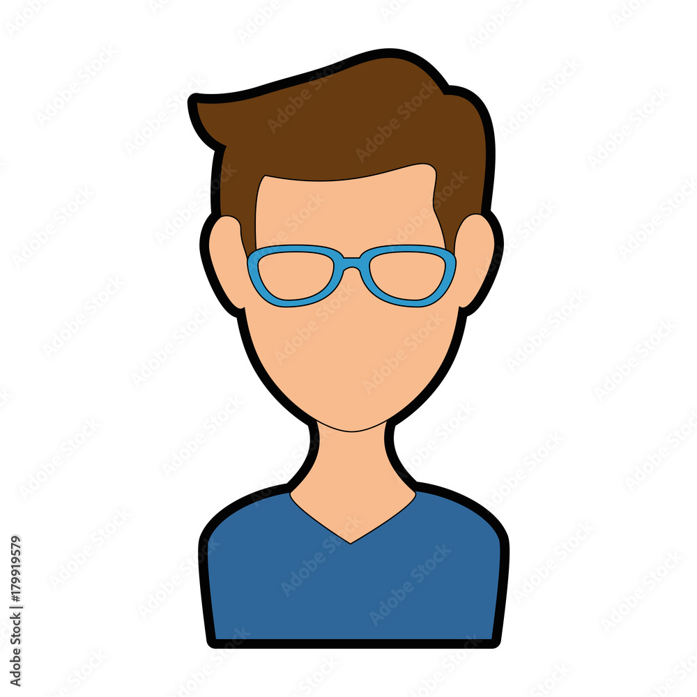 young man avatar character vector illustration design young man avatar character vector illustration design