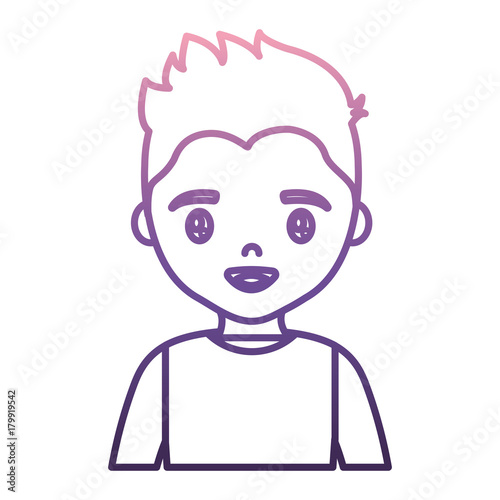 young man icon over white background vector illustration