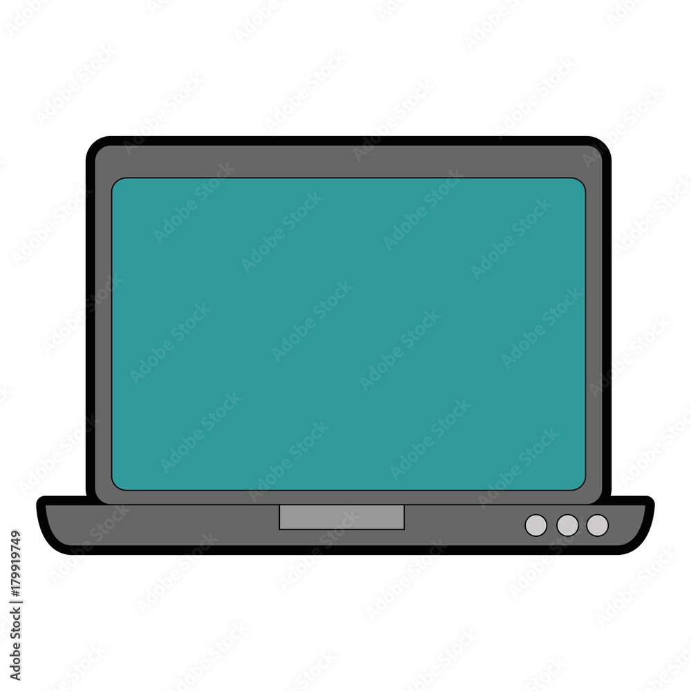 laptop computer isolated icon vector illustration design